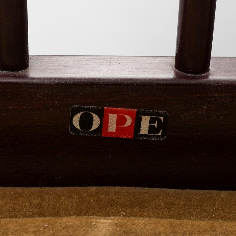 A pair of 'Skrindan' easy chairs by kerstin Hörlin-Holmquist for ope, second half of the 20th century.