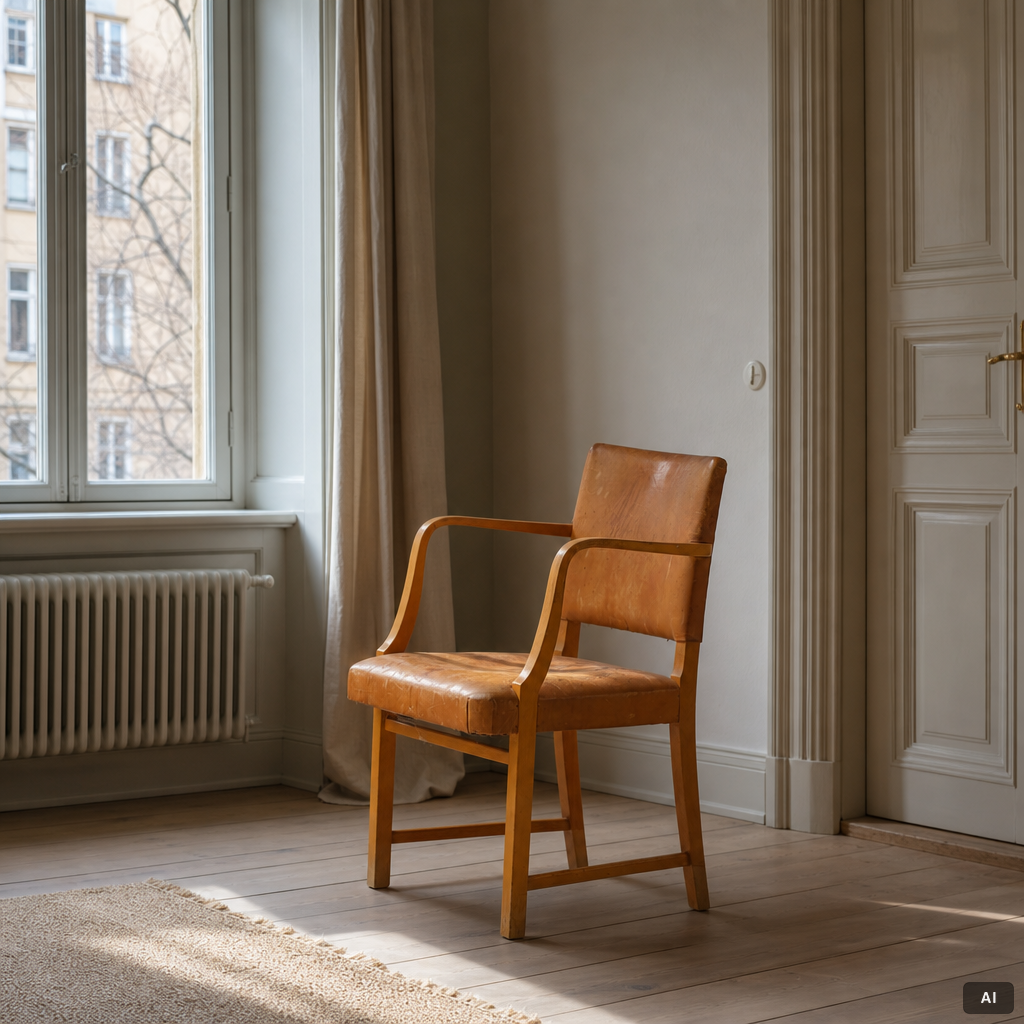 G.A. Berg, armchair, Stockholm, 1940s.