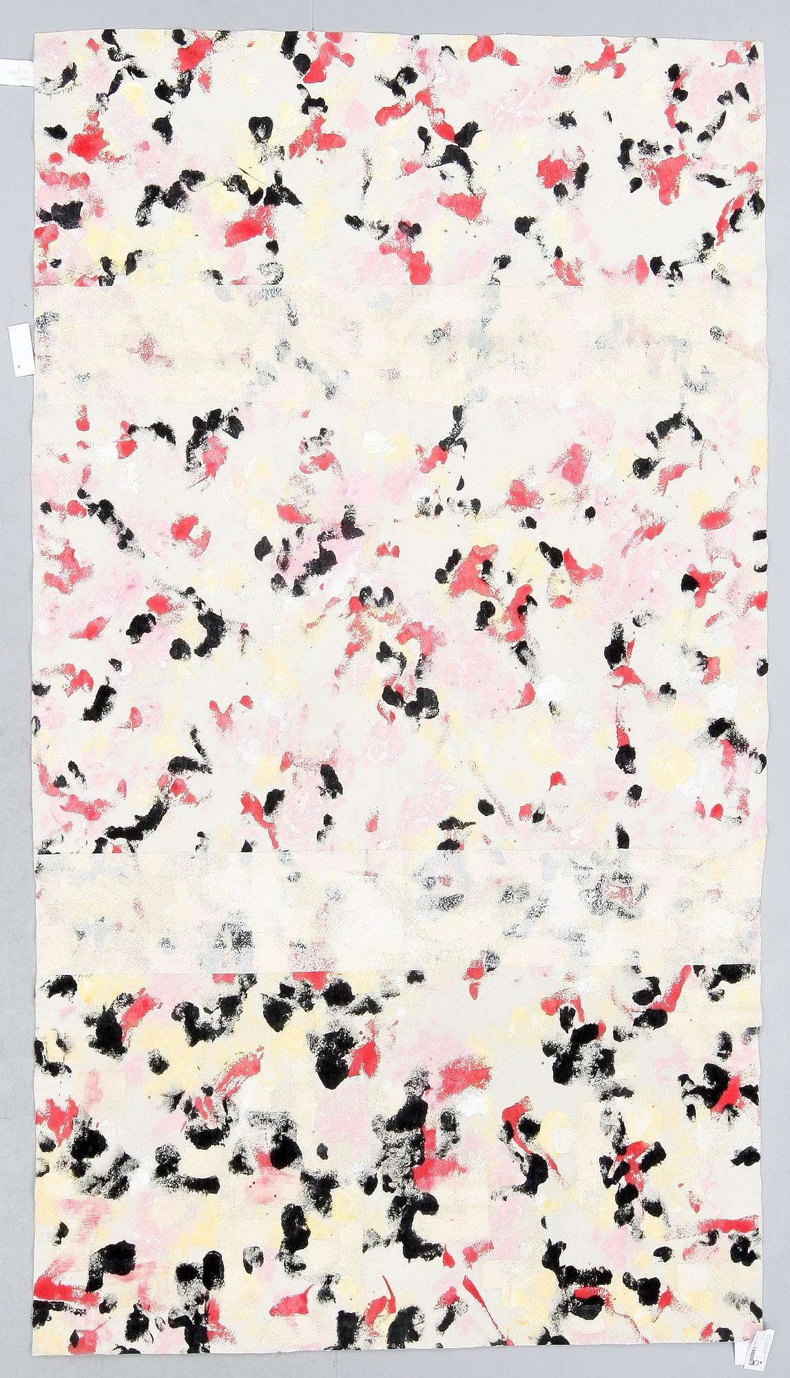 VÄGGTEXTIL, olja på ylle, 245 x 156, 1900-talets andra hälft.