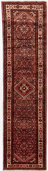A runner  carpet, Hamadan, 305 x 80 cm.