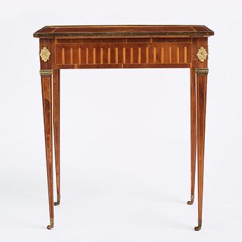 A Gustavian marquetry table by A. Lundelius (master in Stockholm 1778-1823).