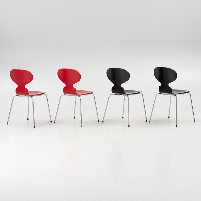 Arne Jacobsen, four 'the Ant chair", Fritz Hansen.