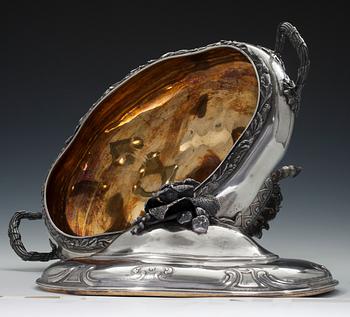 TOURINE, 84 silver, Marked "VAILLANT" Assay master Alexander Mitin St Petersburg 1858. Weight 6381 g.
