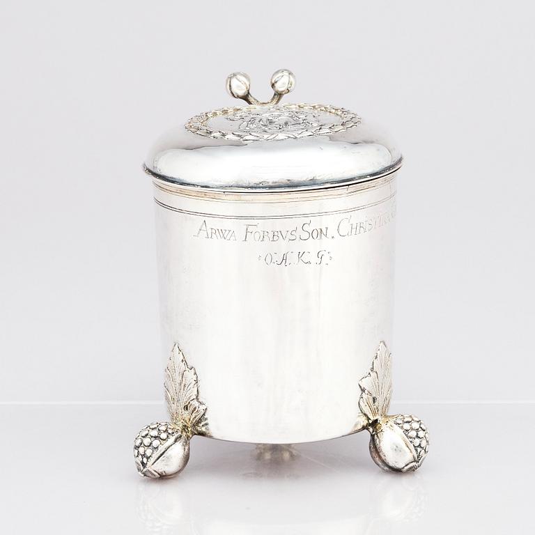 An early 18th century silver tankard, unidentified makers mark, Moscow 1700-1710.