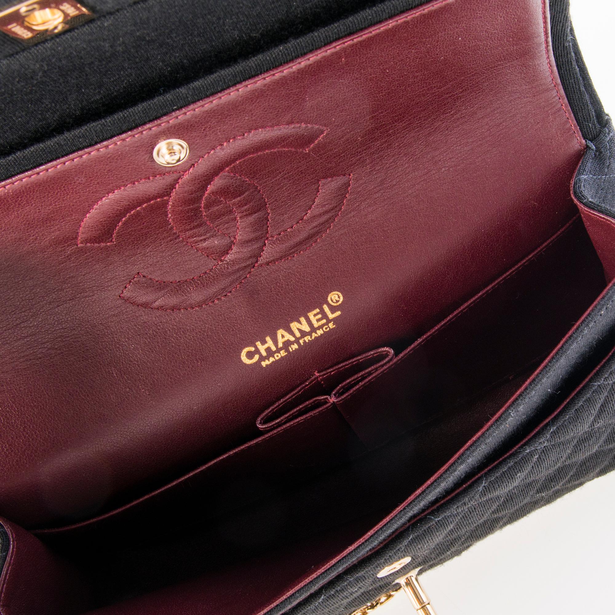 CHANEL, "Jersey Double Flap Bag", LAUKKU.