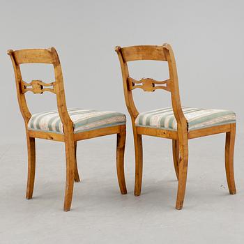 STOLAR, ett par, senempire, 1800-tal.