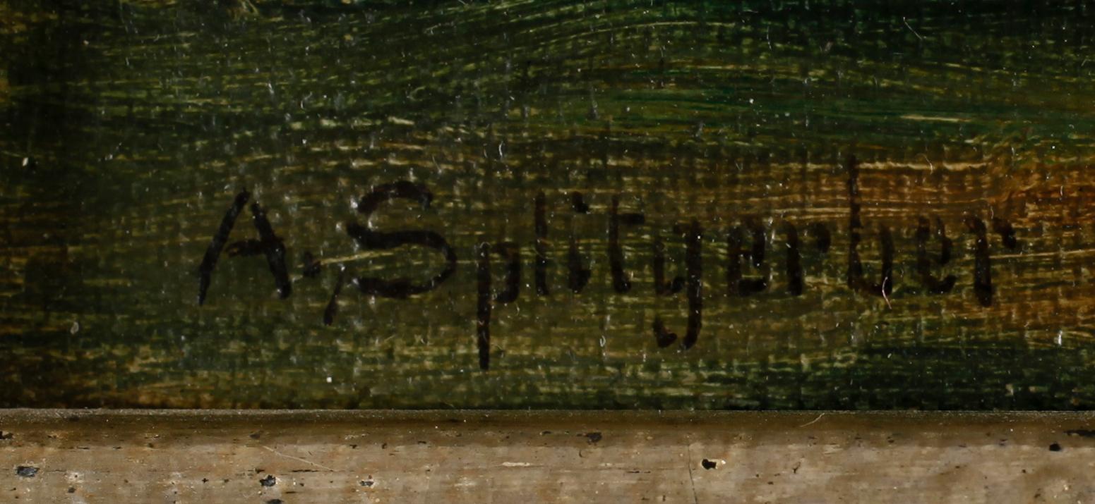 KARL MARTIN AUGUST SPLITGERBER, olja på duk, sign.