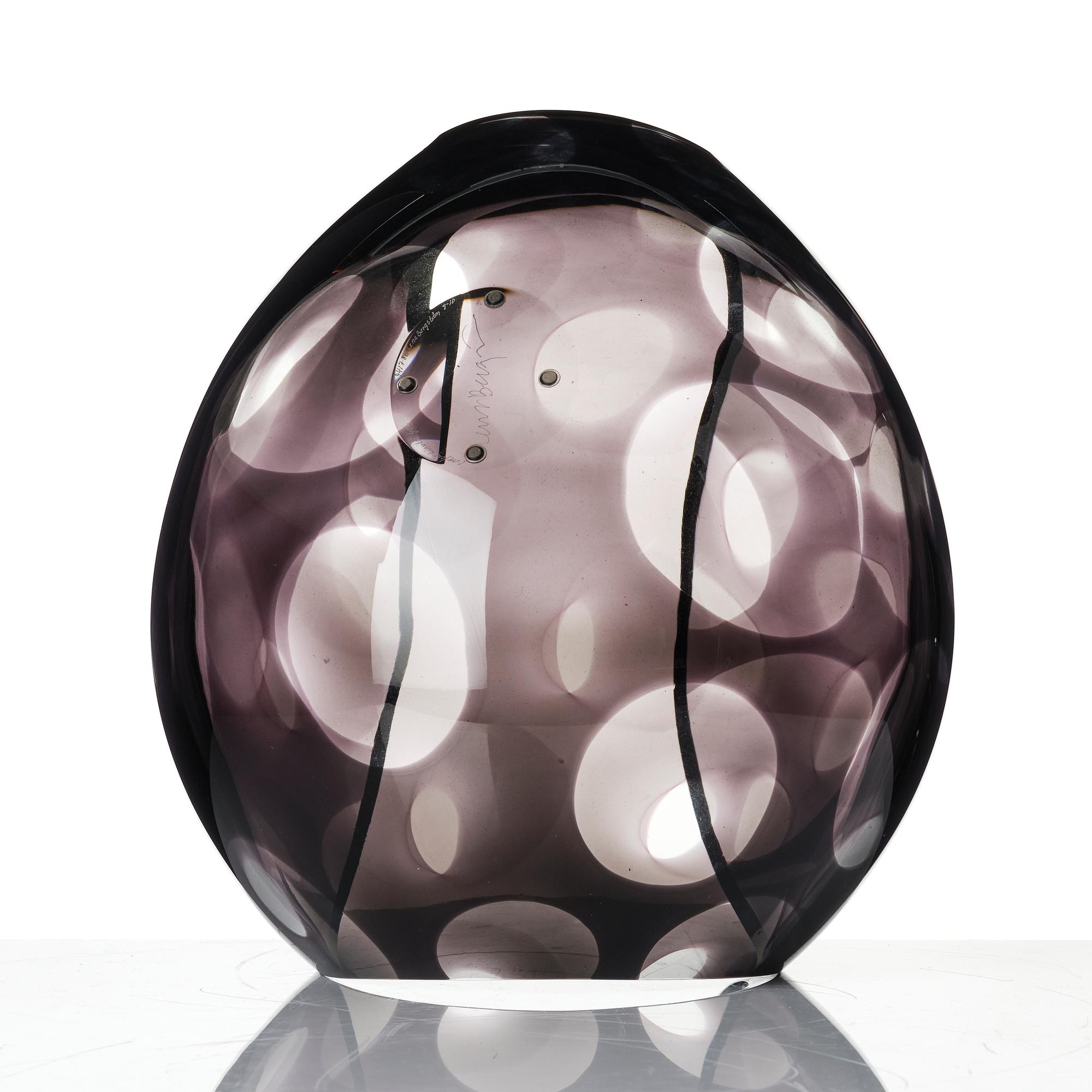 Lena Bergström, skål, glas, Orrefors Gallery, limited edition, 2004.