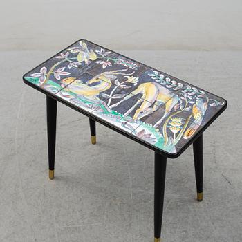 MARIAN ZAWADSKY, a tile table, for Tilgmans, signed and dated 1960.