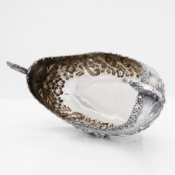 A silver bowl, marked MK 900, possibly Indonesia, mid-20th century.