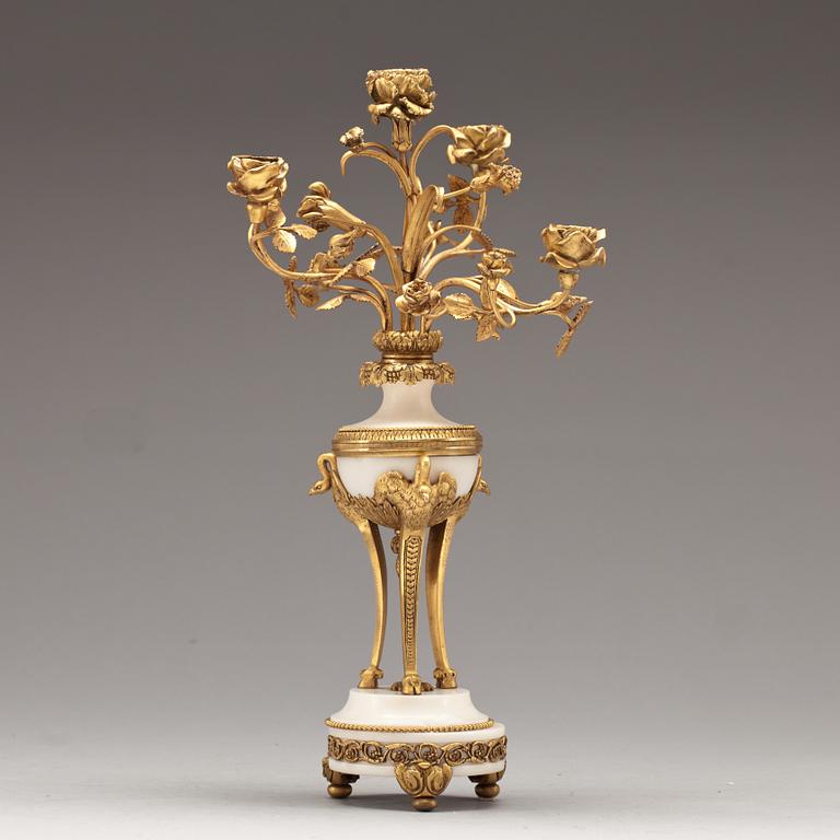 KANDELABER, Louis XVI-stil, 1800-talets slut.