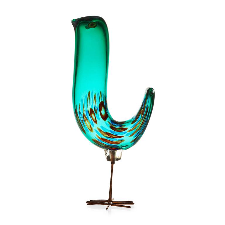 An Alessandro Pianon 'Pulcino' glass bird, Vistosi, Italy, 1960's.