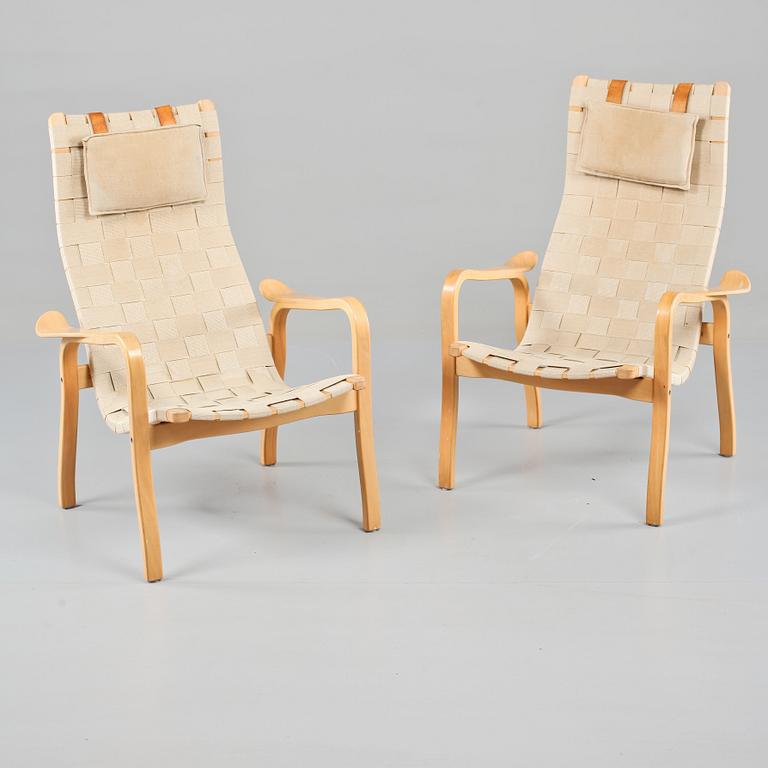 FÅTÖLJER, ett par, "Primo", Yngve Ekström, Swedese, 1900-talets andra hälft.