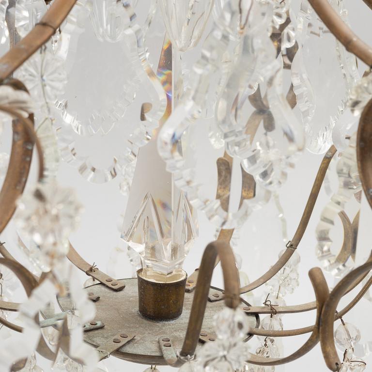 Ljuskrona, rokokostil, 1900-talets första hälft.