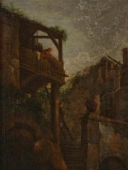 Philips Wouwerman, follower of, Resting company at the blacksmith's.