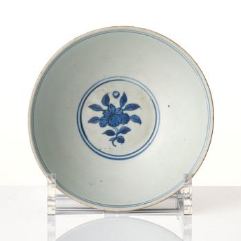 A blue and white bowl, Ming dynasty (1368-1644).