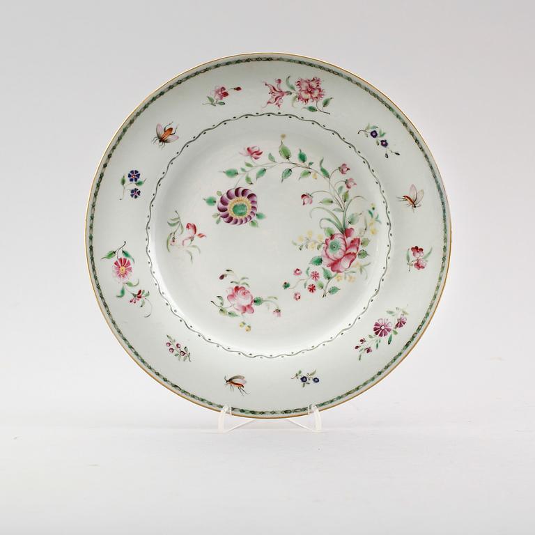TALLRIK, porslin, Kina, 1700-/1800-tal.