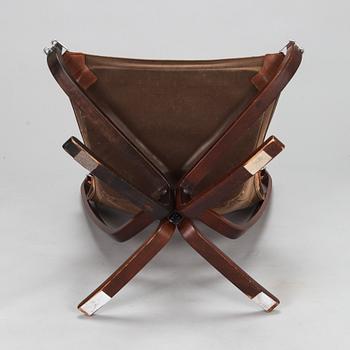 Sigurd Ressel, fåtölj, "Falcon chair", Vatne Möbler Norge 1970-tal.