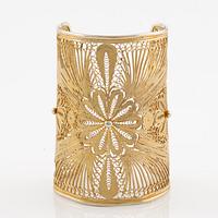 Yvone Christa, arm cuff, gilded silver.