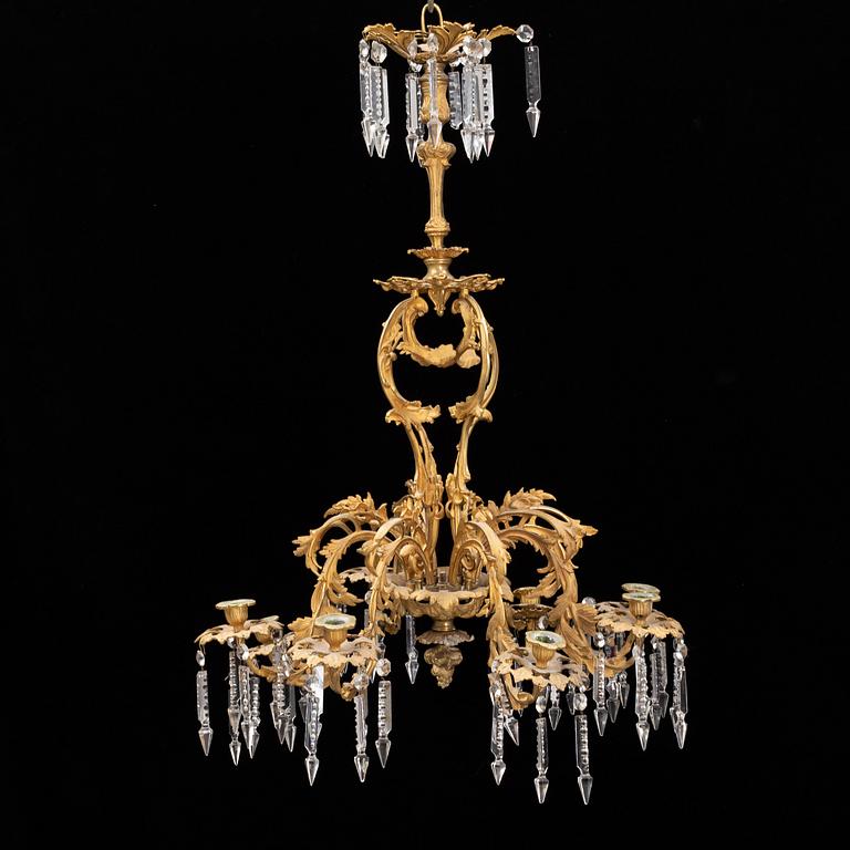 A chandelier from around the year 1900.