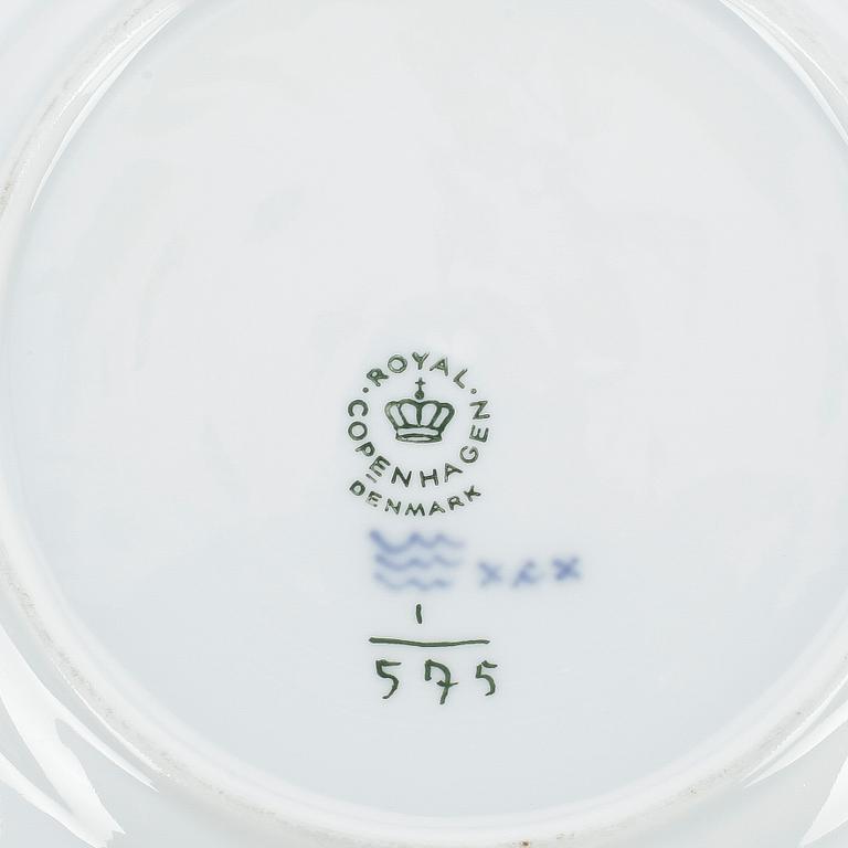 KAFFESERVIS, 17+2 delar, porslin, "Musselmalet", Royal Copenhagen.
