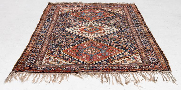 Carpet, Qashqai, antique, approx. 237 x 142 cm.