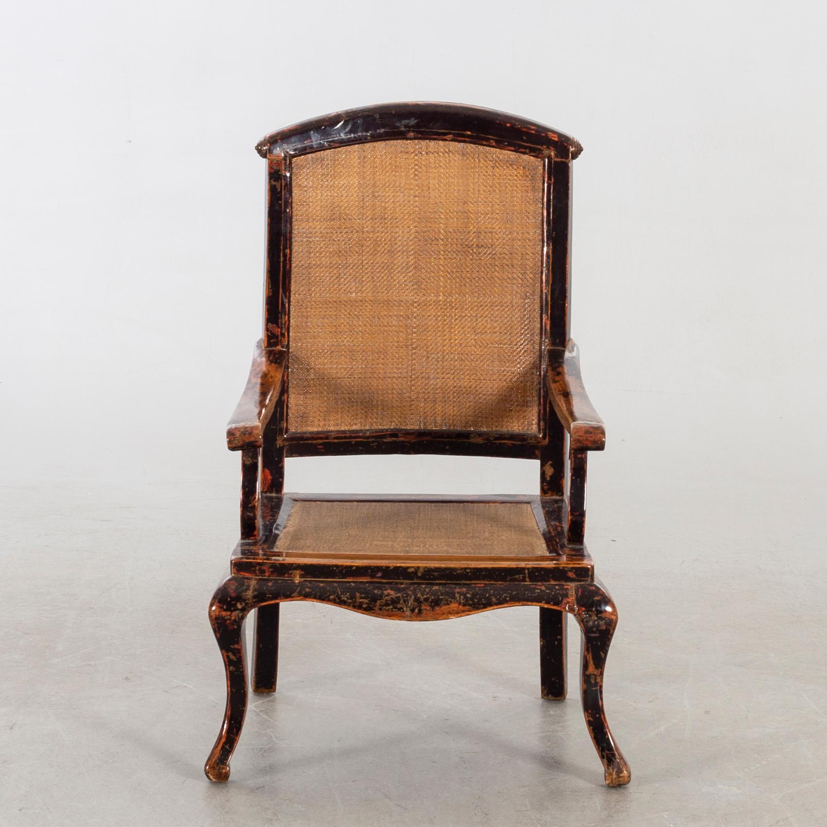 KARMSTOL Kina Kolonial 1800-talets senare del.