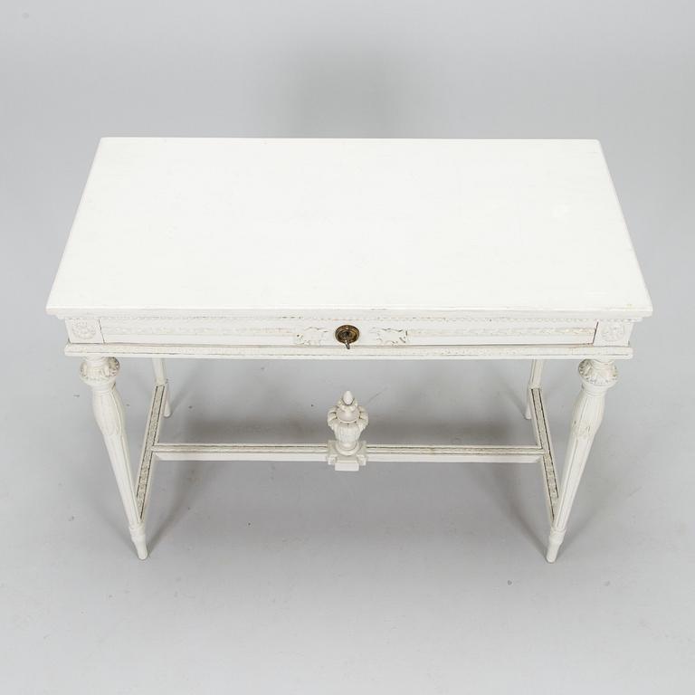 A late Gustavian style console table, first half of the 20th century.