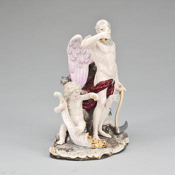 FIGURGRUPP, porslin, Meissen, 1800-tal.