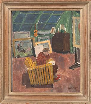 Birger Ljungquist, Kvinna i ateljén.