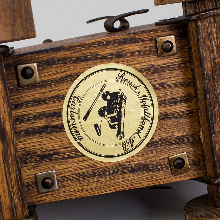 a table cannon by Svensk Metallkonst AB Karlskrona.