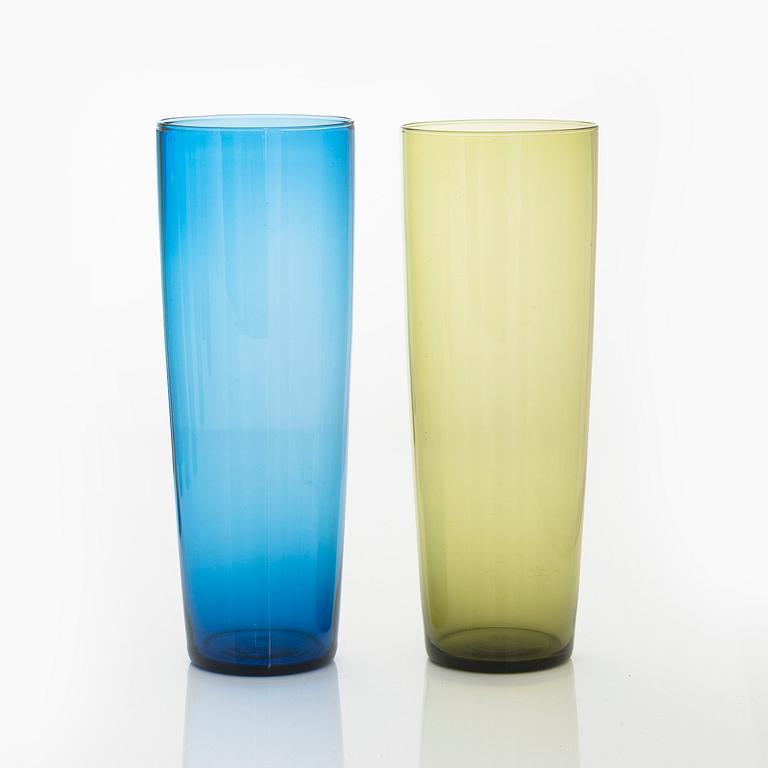 Tapio Wirkkala, a set of 20 juice glasses, model 2204, Iittala, Finland. In production 1956-1969.