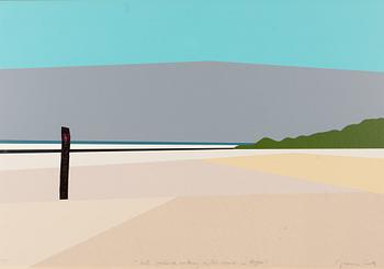 Franco Costa, "With Joshoua walking on the beach in Bergen".