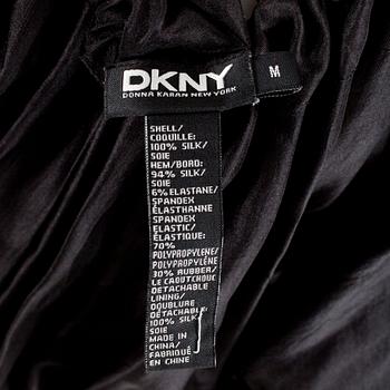 DKNY, a black silk dress. Size M.