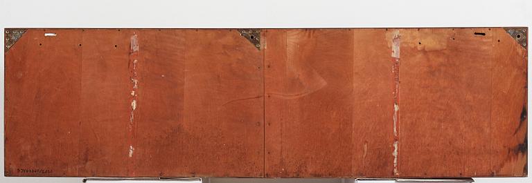 Finn Juhl, a rare wall mounted palisander sideboard, Bovirke, Denmark 1950s.