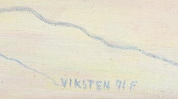 Hans Viksten, oil on canvas, signed and dated -71.