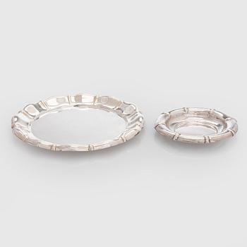 Two silver plates, Czechoslovakia 1921-1941.