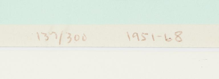Olle Bærtling, silkscreen in colours, 1951-68, signed 134/300.
