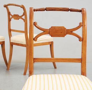 STOLAR, 3 st, empire, 1800-talets första hälft.