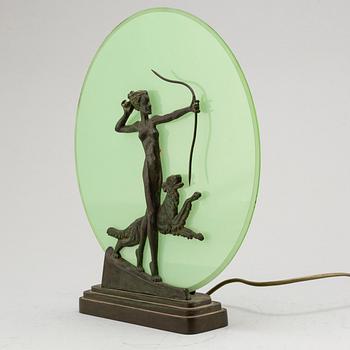 A 1930s art déco table light.