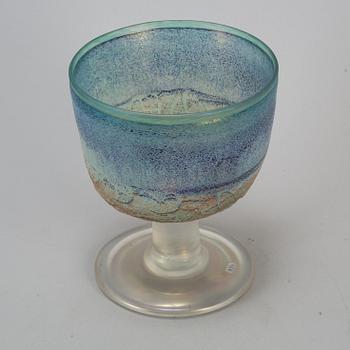 BERTIL VALLIEN, a glass goblet Kosta Boda, Sweden.