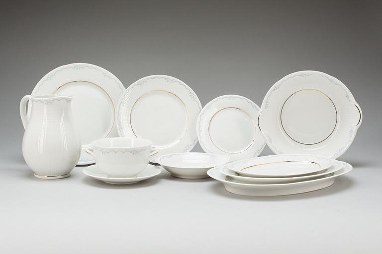 MATSERVIS, 50 delar, porslin, "Swedish Grace", Louise Adelborg, Rörstrand.