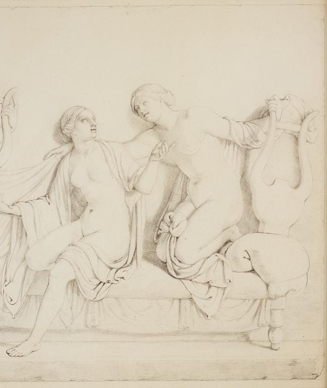 Unknown artist, perhaps Danish , 19th Century,pencil omn paper.