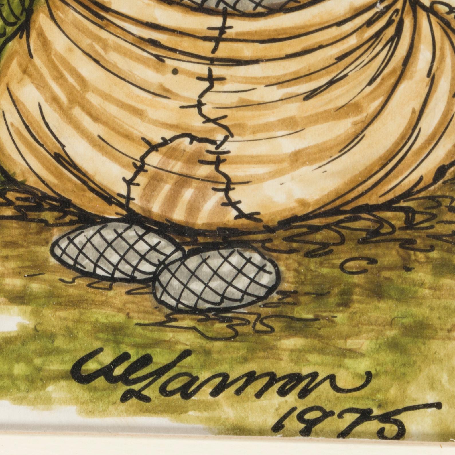 ULF LARSSON, watercolour/ink, signed and dated -75.