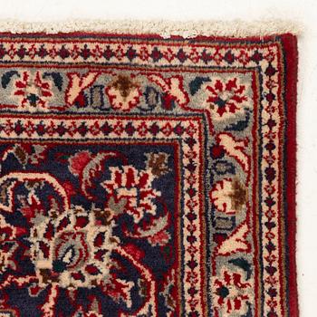 Carpet, Meshed, old, approx. 280 x 185 cm.