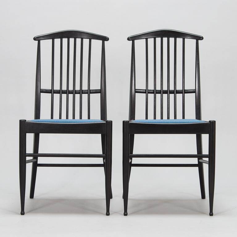 Kerstin Hörlin-Holmquist, a set of four  1970's 'Charlotte' chairs for Asko Finland.