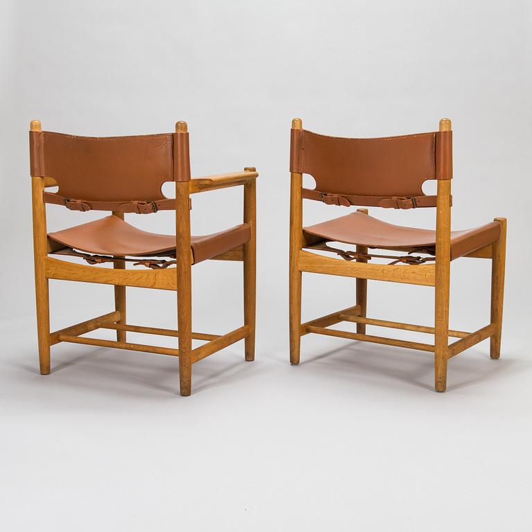 Børge Mogensen, a set of eight 'Jagtspisestol' '3238' armchairs for Fredericia Stolefabrik.