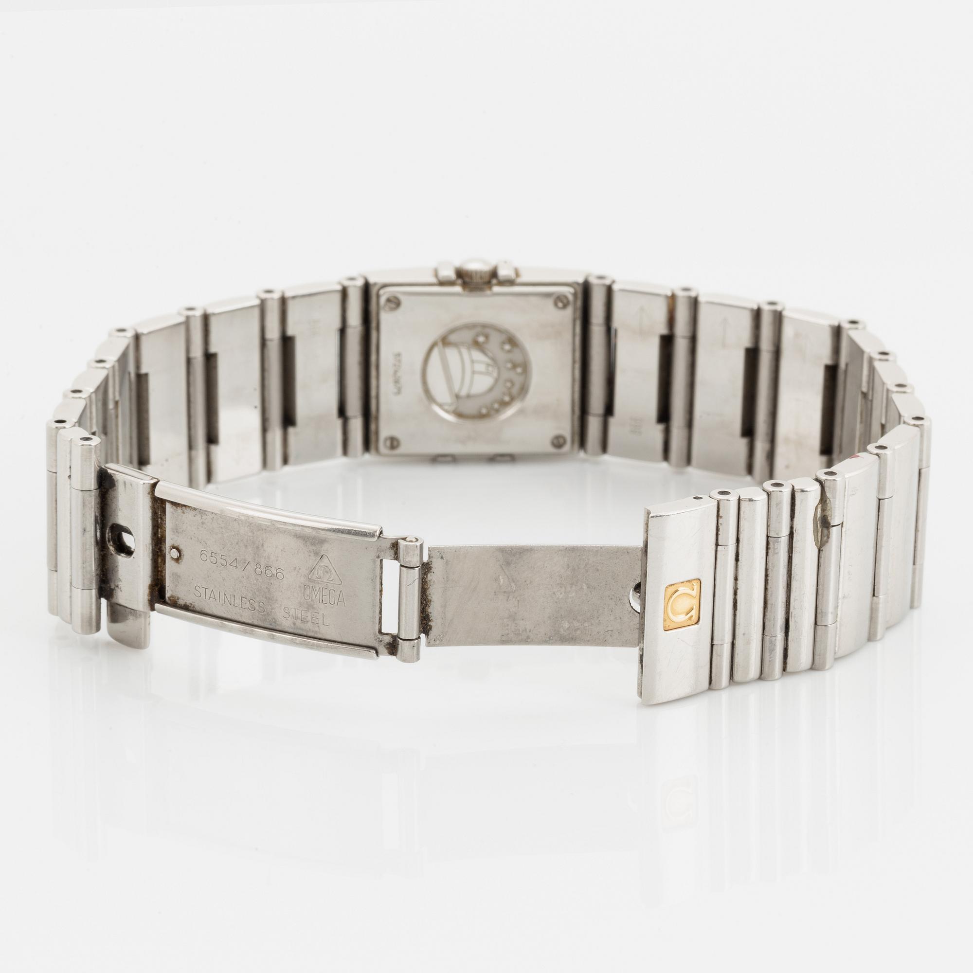 Omega, Constellation, Quadra, wristwatch, 19 x 24 mm.