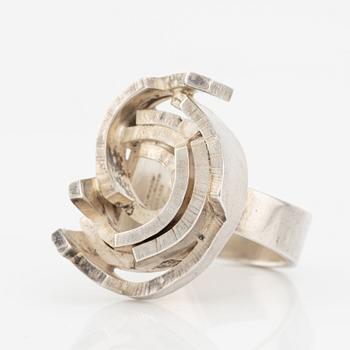 Rey Urban, ring, sterling silver, for Åge Fausing, Denmark.