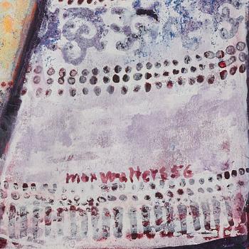 Max Walter Svanberg, gouache på papper, signerad och daterad -56.